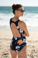 Jantzen Blooming Flowers Farrah One Piece Swimsuit