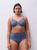 Chantelle Maris Lace Underwire Bra Storm Blue
