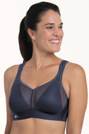 Anita Air Control Wireless Sports Bra Blue Iris