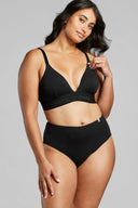 Siella Organic Cotton High Waisted Panty Black