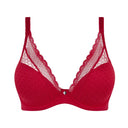 Chantelle Norah Chic Plunge Bra Poppy Red