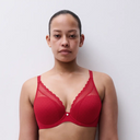 Chantelle Norah Chic Plunge Bra Poppy Red