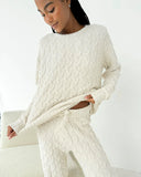 Splendid Cable Knit Lounge Set