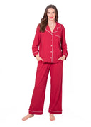 Latte Love Jester Red PJ Set