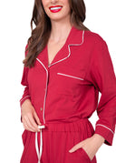 Latte Love Jester Red PJ Set