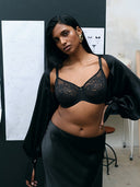 Chantelle Maris Lace Underwire Bra Black