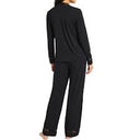 Fleurt Tuxedo PJ Set Black