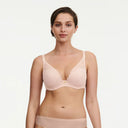 Chantelle Norah Chic Underwire Plunge Bra Soft Pink