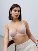 Chantelle Norah Chic Underwire Plunge Bra Soft Pink