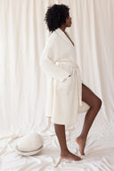 VivaMaison Waffle Kimono Robe Natural