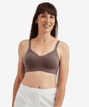 Amoena Wave Pure Wireless Bra Deep Taupe