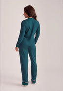 Fleurt Tuxedo PJ Set Deep Spruce