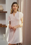 Fleurt Fluttered Sleeve Nightshirt Strawberry Whip