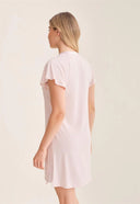 Fleurt Fluttered Sleeve Nightshirt Strawberry Whip