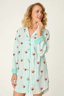 PJ Salvage Night Shirt Pool Blue