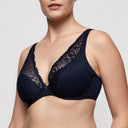 Prima Donna Salerno Underwire Plunge Bra Midnight Blue