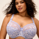 Elomi Morgan Full Cup Underwire Bra Blue Leopard