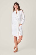 PJ Salvage Chenille Cable Knit Robe Ivory