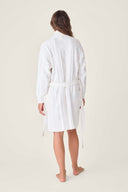 PJ Salvage Chenille Cable Knit Robe Ivory