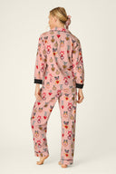 PJ Salvage Flannel PJ Set Iced Rose