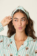 Pj Salvage Flannel PJ Set Pool Blue