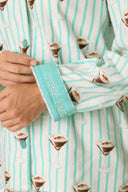 Pj Salvage Flannel PJ Set Pool Blue